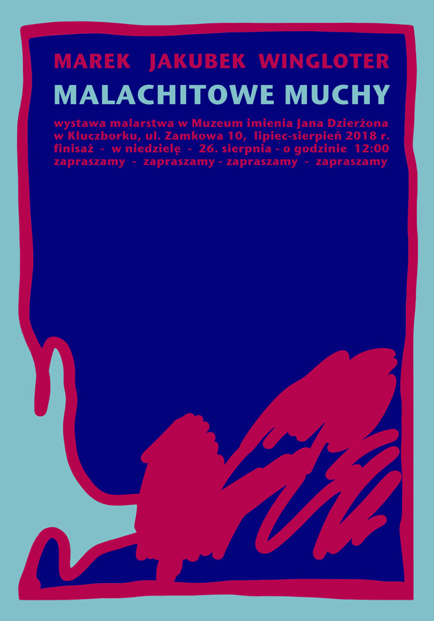 Malachitowe muchy - plakat wystawy 